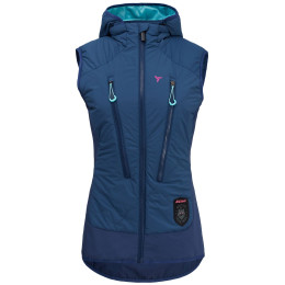 Gilet femme Silvini Polara bleue navy-turquoise