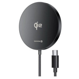 Chargeur sans fil Swissten MagPuck noir