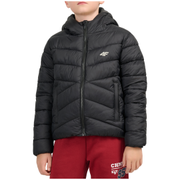 Veste d'hiver garçon 4F Down Jacket M0913 Deep Black noir Deep Black