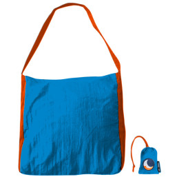 Sac bandoulière Ticket to the moon Eco Bag Medium bleue Aqua / Orange
