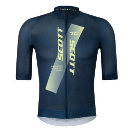 Maillot vélo homme Scott Jersey M's RC Pro bleu foncé dark blue/acid yello