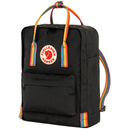 Sac à dos Fjällräven Kånken Rainbow vert Black-Rainbow Pattern