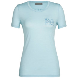 T-shirt femme Icebreaker Women Tech Lite II SS Tee Mountain Lake bleu clair haze