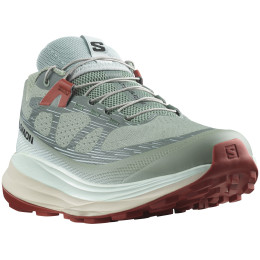 Chaussures de running femme Salomon Ultra Glide 2 vert clair Lily Pad / Bleached Aqua / Hot Sauce
