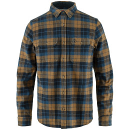 Chemise homme Fjällräven Singi Heavy Flannel Shirt M bleue Dark Navy-Buckwheat Brown