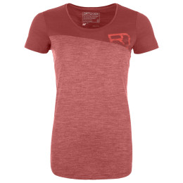 T-shirt femme Ortovox 150 Cool Logo Ts W 2023 rouge blush