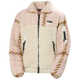 Veste polaire pour femme Helly Hansen W Moonlit Pile Jacket rose / blanc 079 Pink Shake Broxburn Plaid