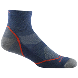 Chaussettes homme Darn Tough Light Hiker 1/4 Lightweight With Cushion bleu foncé denim