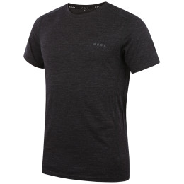 T-shirt homme MOOA MerinoSilk 160 short noir black melange
