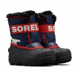 Bottes enfants Sorel Snow Commander bleue / rouge NocturnalSailRed