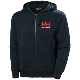 Sweat-shirt homme Helly Hansen Hh Logo Full Zip Hoodie 2.0 bleu foncé Navy