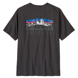 T-shirt homme Patagonia M's Fitz Roy Foothills T-Shirt noir Ink Black
