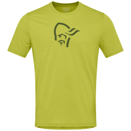 T-shirt homme Norrona femund equaliser merino T-shirt doré Golden Lime
