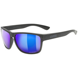 Lunettes soleil Uvex Lgl Ocean Polavision vert Black Mat / Mirror Blue