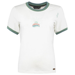T-shirt fonctionnel femme Chillaz Retro Mountain blanc / vert White