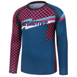 Maillot cyclisme homme Protective 115008-890 P-King bleue dark petrol