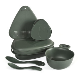 Set de vaisselle Light My Fire Outdoor MealKit 2.0 vert sagegreen