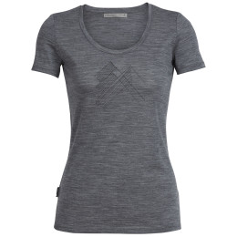 T-shirt femme Icebreaker W's Tech Lite SS Scoop girs GritstoneHthr