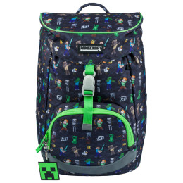 Sac à dos scolaire Baagl Airy noir/vert černá (minecraft)