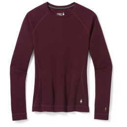 T-shirt fonctionnel femme Smartwool W Classic Thermal Merino BL Crew Boxed 2022 bordeau black cherry heather
