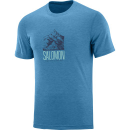 T-shirt homme Salomon Explore Graphic Ss Tee M bleue FjordBlue