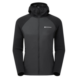 Veste d'hiver femme Montane F Sirocco Lite Hoodie noir BLACK