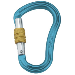 Mousqueton Rock Empire Carabiner HMS Magnum Screw bleue Cyan