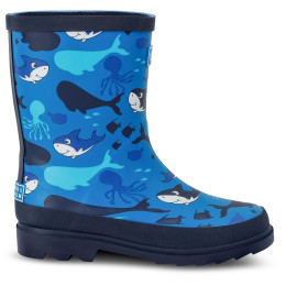 Bottes enfants Regatta Mudplay II Junior 4DT bleu Bubbles the Shark Blue Print