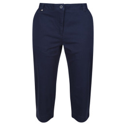 Pantalon 3/4 femme Regatta Mayaan Capri bleu foncé Navy