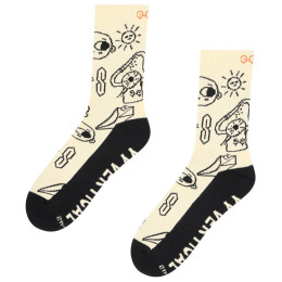 Chaussettes YY VERTICAL Climber Doodle noir/ beige