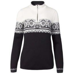 Pull femme Dale of Norway Moritz Fem Sweater noir / blanc Black White Darkcharcoal