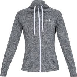 Sweat-shirt femme Under Armour Tech Twist FZ vert Black/White/MetallicSilver