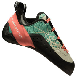 Chausson escalade femme La Sportiva Kataki Woman gris / vert Mint/Coral