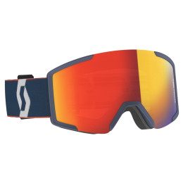 Masques ski Scott Shield 2022 bleue retro blue/red