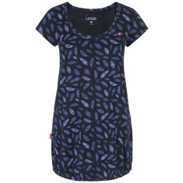 T-shirt femme Loap Bela bleu foncé TapShoeAllover/Purple