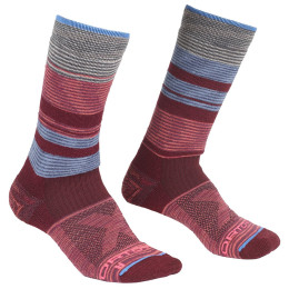 Chaussettes Ortovox All Mountain Mid Socks Warm W bordeau Multicolour