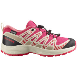 Chaussures enfant Salomon Xa Pro V8 Waterproof rouge Rouge Red / Vanilla Ice / Flamingo Pink