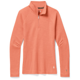 T-shirt fonctionnel femme Smartwool W Classic Thermal Merino BL 1/4 ZB 2022 orange clair sunset coral heather
