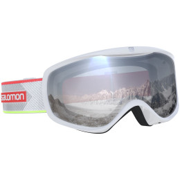 Masques ski Salomon Sense White Corail Neon