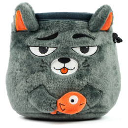 Sac à magnésie YY VERTICAL Chalk Bag Animal gris foncé CAT Grey