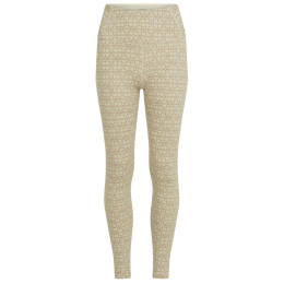 Sous-vêtements fonctionnels femme Icebreaker Women M 260 Tech Vrtx H R Leg AlpGeo beige / blanc Undyed/Cumin/J