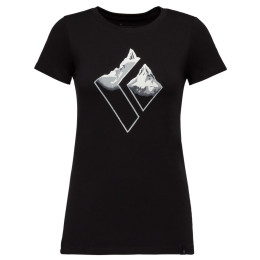 T-shirt femme Black Diamond Mountain Logo SS Tee vert Black