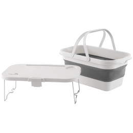 Panier pique-nique Easy Camp Cerf Picnic Basket & Table blanc / gris