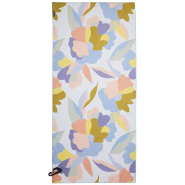 Serviette sechage rapide Regatta Print Mfbre Bch Towl blanc / bleu Abstract Floral Print