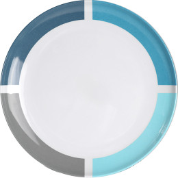 Assiette Brunner Aquarius Side plate bleu / blanc
