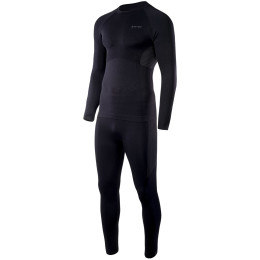 Sous-vêtements thermiques hommes Hi-Tec Karti set vert Black/DecemberSky