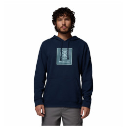 Sweat-shirt homme Columbia Columbia Trek™ Graphic Hoodie bleu foncé Collegiate Navy, Linework C Badge