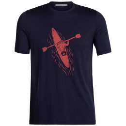 T-shirt homme Icebreaker Men Tech Lite II SS Tee Pad bleu foncé midnight