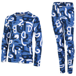 Sous-vêtements thermiques enfant Dare 2b Pow Baselayer Set bleue Olympian Blue Graffiti