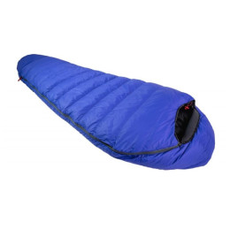 Sac de couchage en plumes Warmpeace Solitaire 500 Extra Feet 195 bleue RoyalBlue/Black